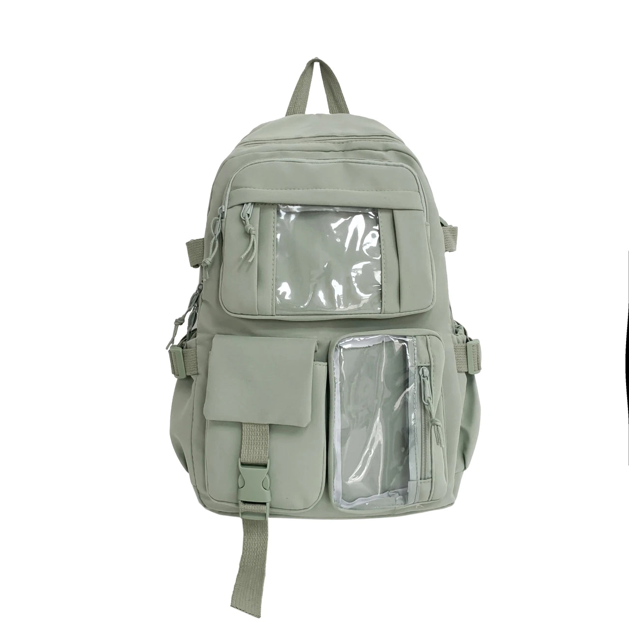 Cute Nylon Backpack Suitable for Young Girls, Female Students, and Ladies, Multi-Pocket Student Backpack