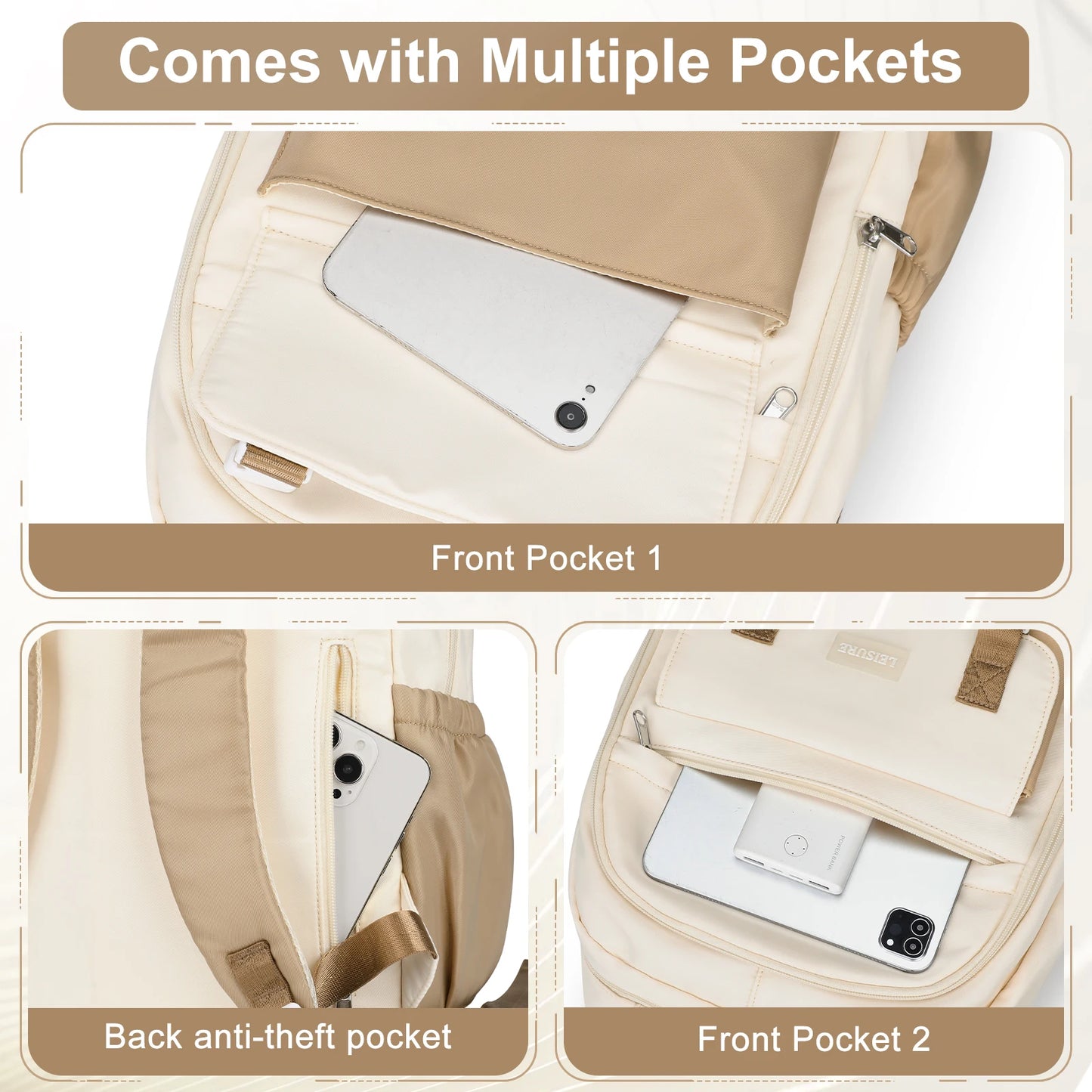 Backpacks for Students High Capacity College Women Backpack Trendy Laptop School Bag Girl BookBag Travel Backpack Aesthetic Bags