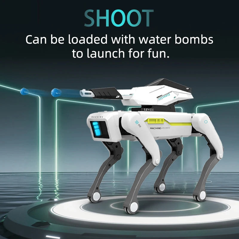Teeggi Electric RC Intelligent Robot Dog with Clip Multifunction RC Mechanical Dog Educational Toy Bionic Smart Robot Toy Gift