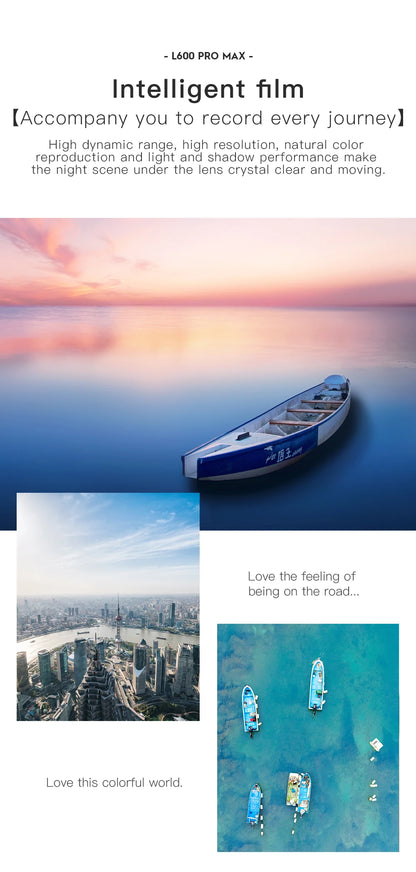 New L600 PRO MAX/PRO GPS Drone 5KM 4K Professional HD Dual Camera 3-Axis Gimbal 360° Obstacle Avoidance Brushless Quadcopter Toy
