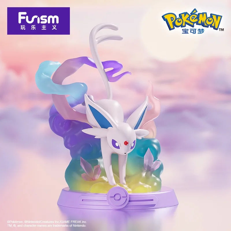 Anime Pokemon Funism Original Adventure Eevee Family Suit BlindBox Flareon Espeon Sylveon ActionFigure Collection Model Toy Gift