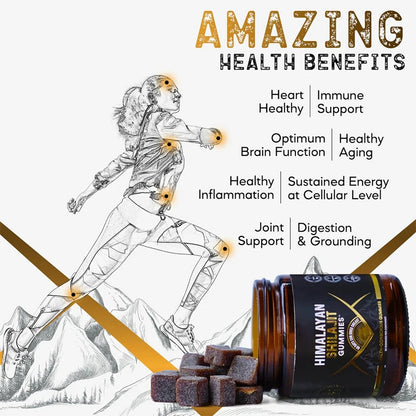 Himalayan Shilajit Gummies | Sea Moss, Ashwagandha & Shilajit Blend