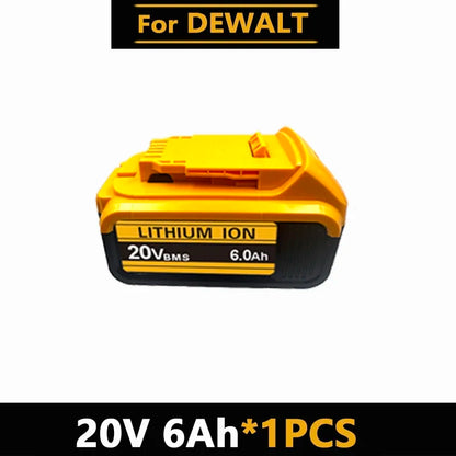 Original for DEWALT 20v/60V battery DCB606 DCB609 DCB182 DCB205 DCB206 DCB209 power tool 18V battery 6AH 9AH battery.