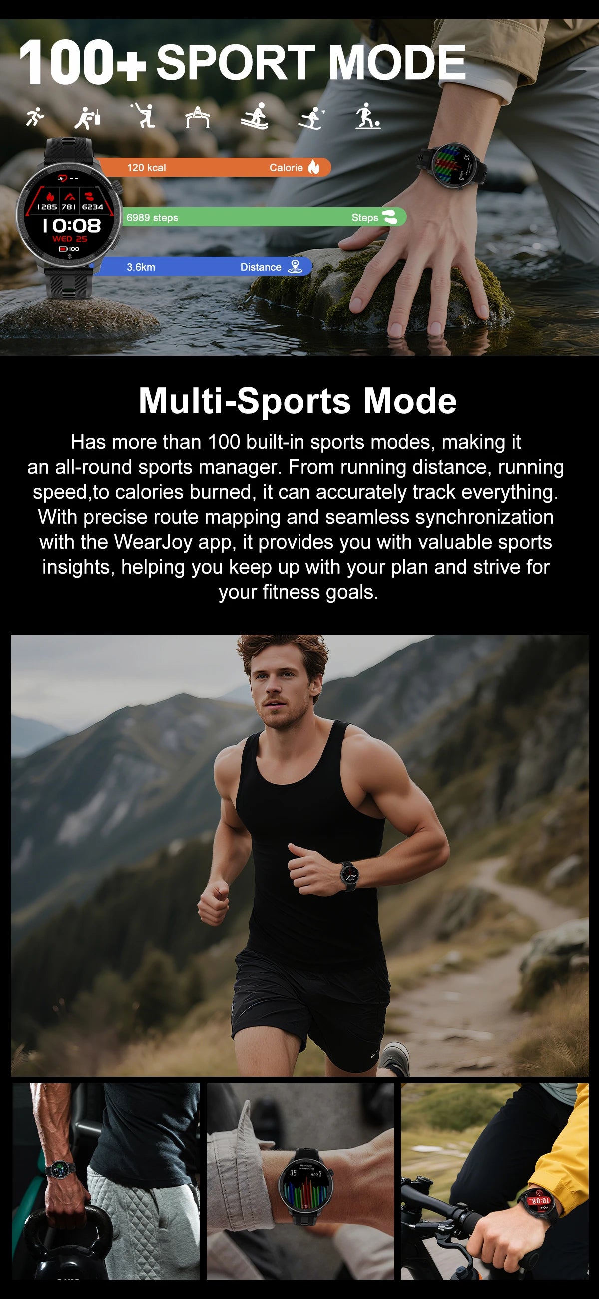 2026 New Smart Watch GPS offline map 4GB Video Player Compass 10ATM Waterproof Smartwatch Men Heart rate Sports outdoor tracking