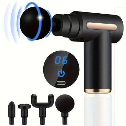 Portable Fascia Massage Gun | Deep Tissue Percussion Massager for Body & Neck