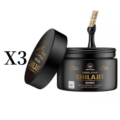 Pure Himalayan Shilajit Resin | 85+ Trace Minerals & Fulvic Acid – 50g