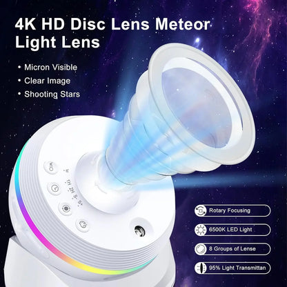 Galaxy Star Projector 13-in-1 | 4K HD Planetarium & Nebula Night Light