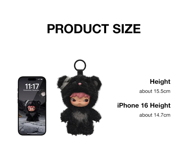 POP MART Hirono Road Journal Series-Plush Doll Pendant Blind Box 1PC/6PCS