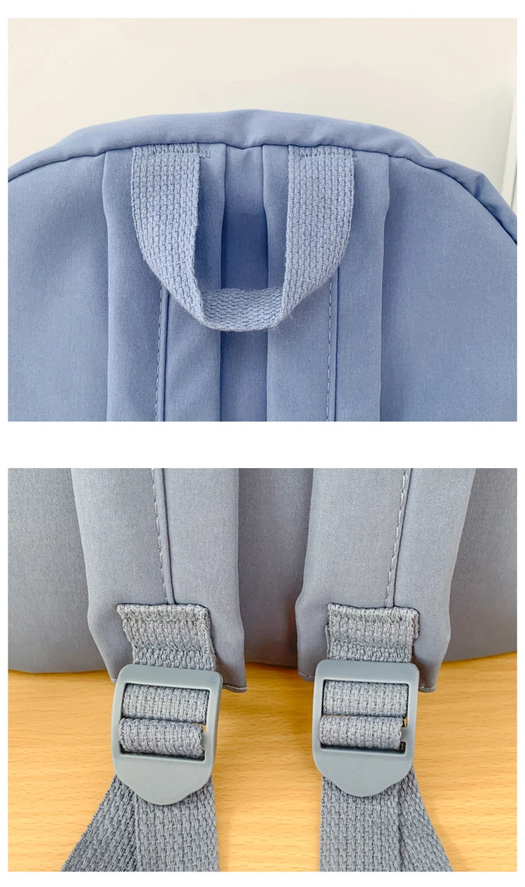 Cute Nylon Backpack Suitable for Young Girls, Female Students, and Ladies, Multi-Pocket Student Backpack