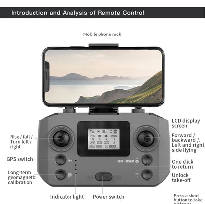 New L600 PRO MAX/PRO GPS Drone 5KM 4K Professional HD Dual Camera 3-Axis Gimbal 360° Obstacle Avoidance Brushless Quadcopter Toy