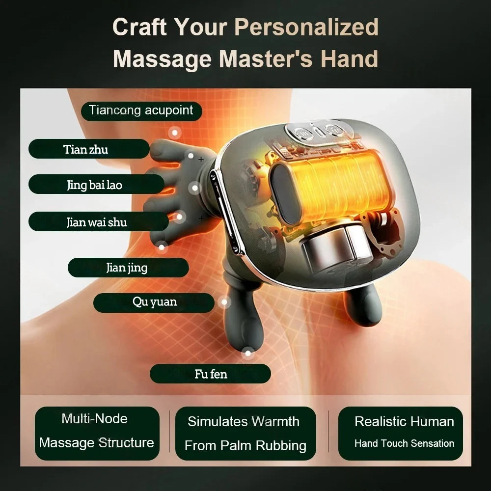 Electric Shiatsu Neck & Back Massager – Deep Kneading Muscle Relief