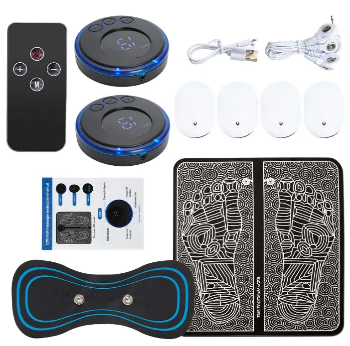 EMS Electric Foot Massager Pad | Acupoint Muscle Stimulator & Relaxation Mat
