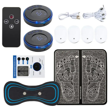 EMS Electric Foot Massager Pad | Acupoint Muscle Stimulator & Relaxation Mat